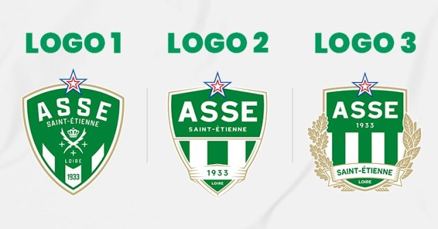 AS Saint-Etienne offers three logos to vote