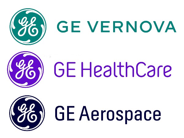 GE unveils logos for three planned public companies