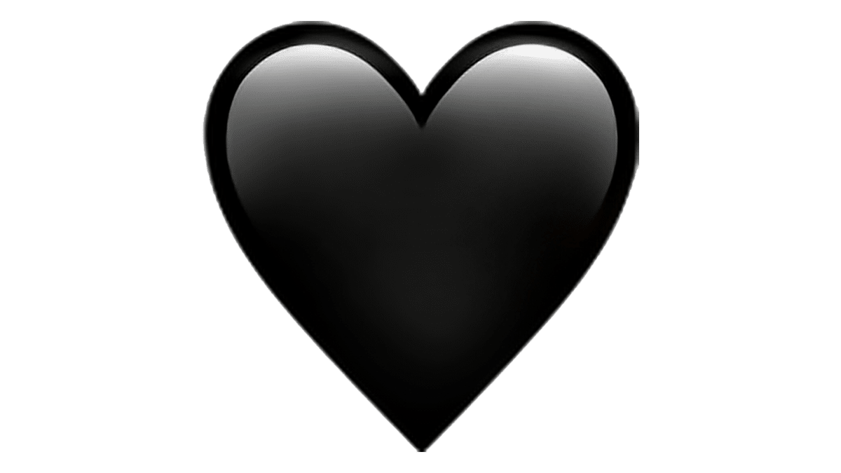 Significado del emoji del corazón negro