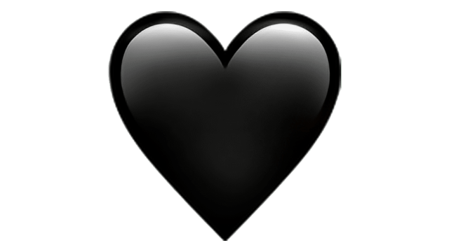 Significado del emoji del corazón negro