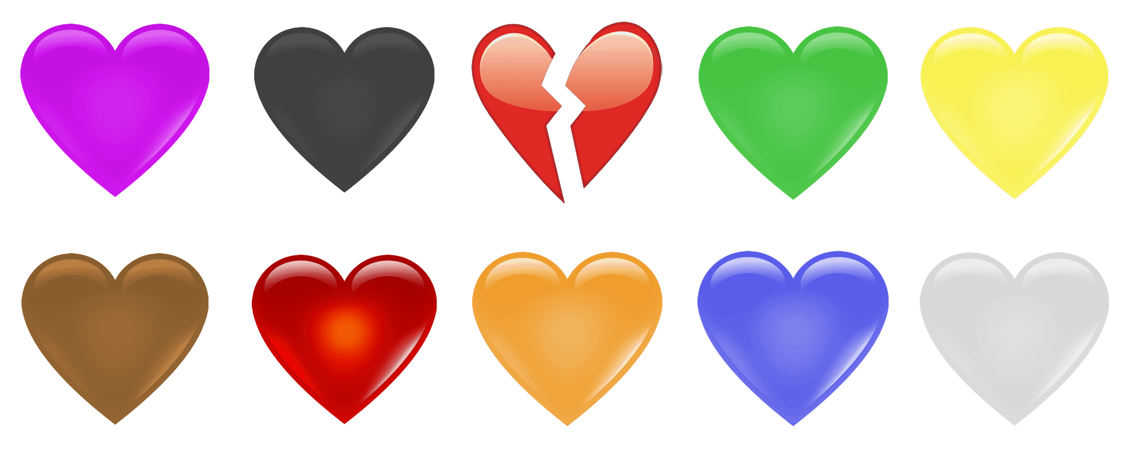 Emojis clásicos de corazón