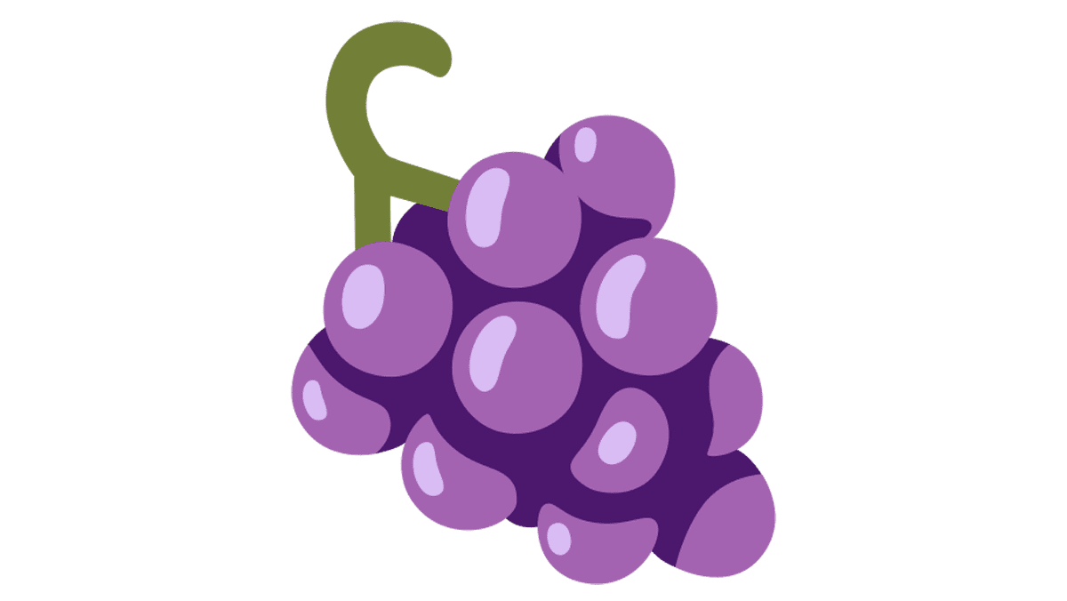 Emoji de uvas