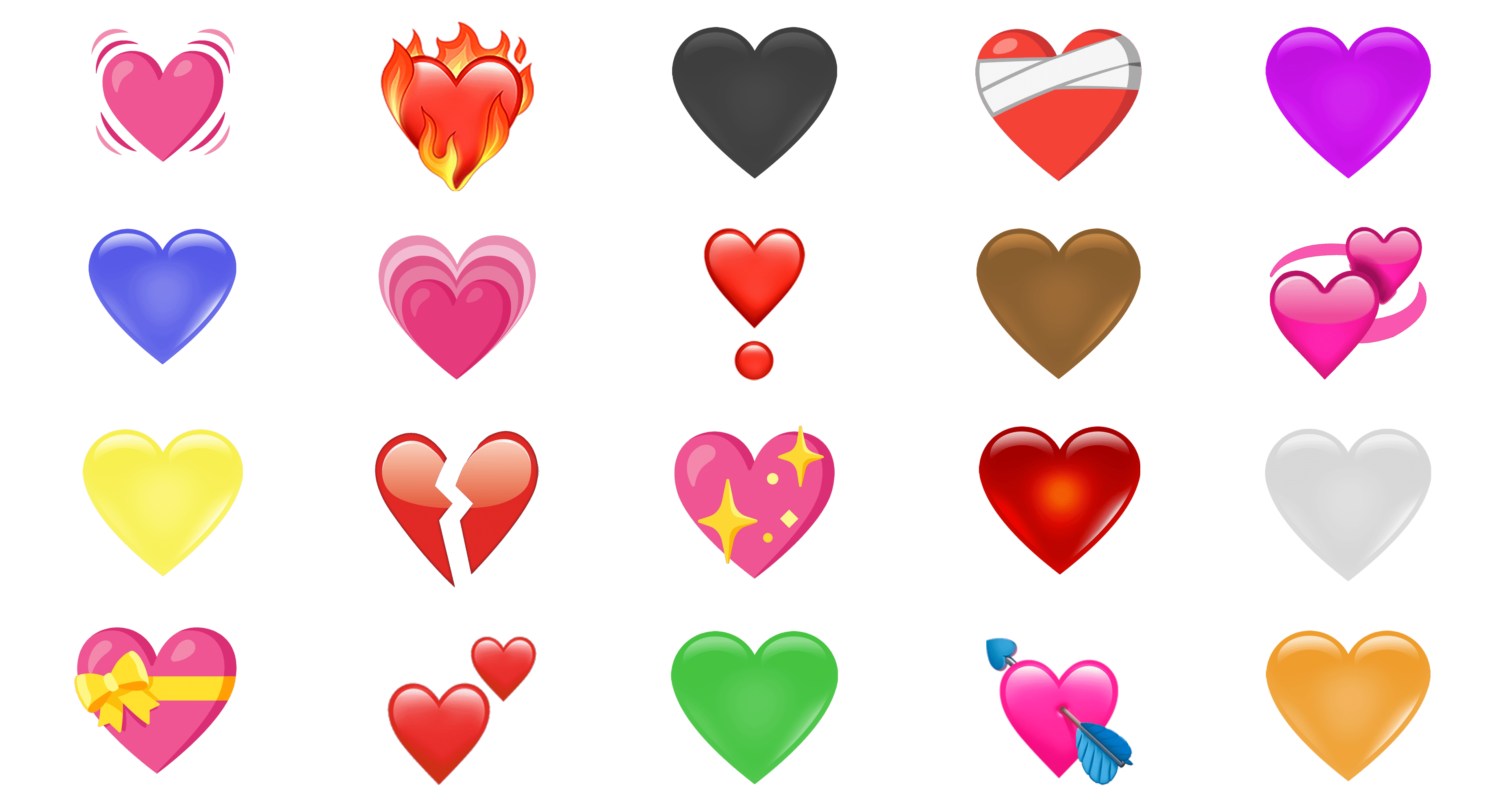 Significado de los emojis de corazón y el color es importante