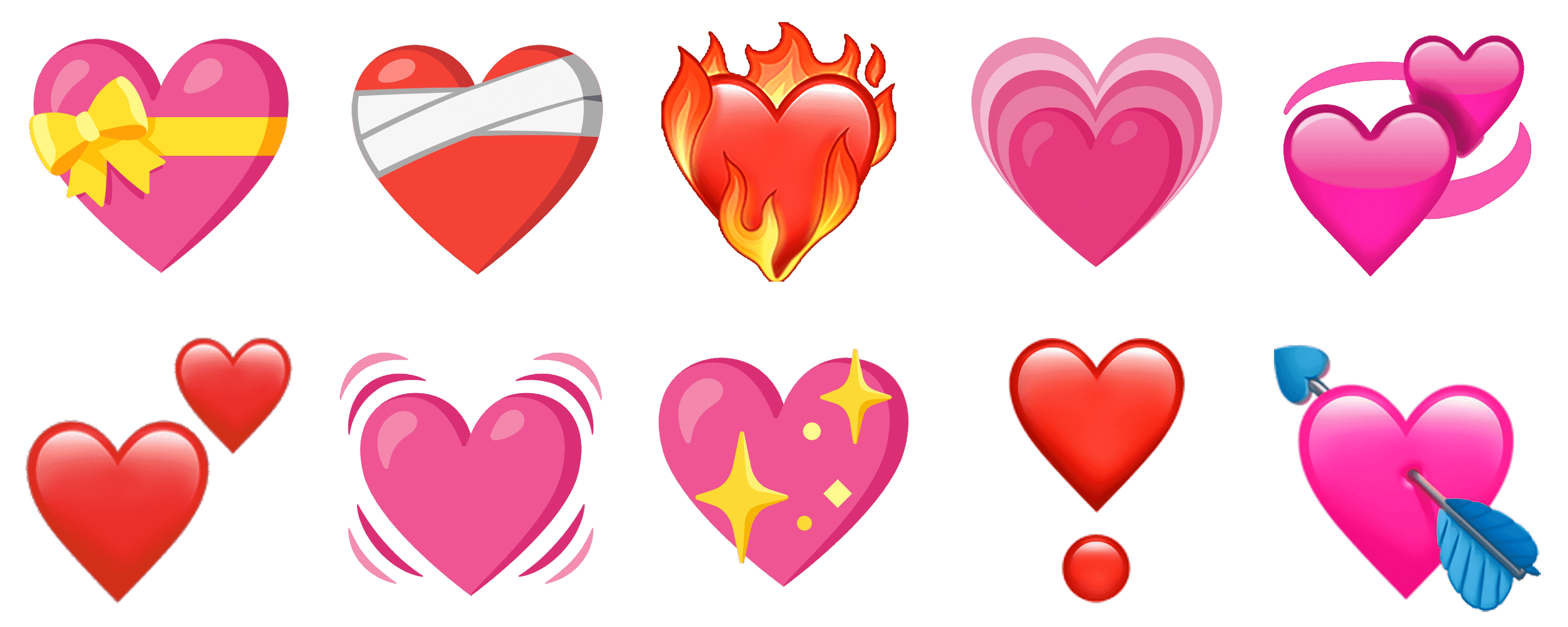 Otros emojis de corazón