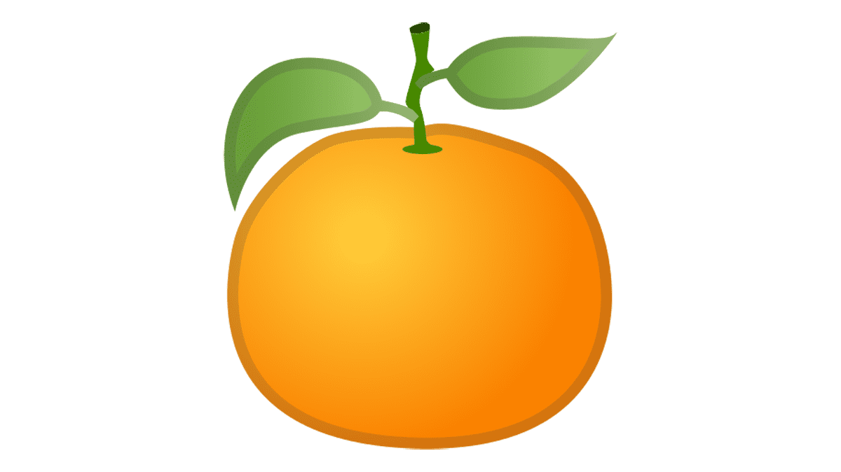 Emoji de mandarina