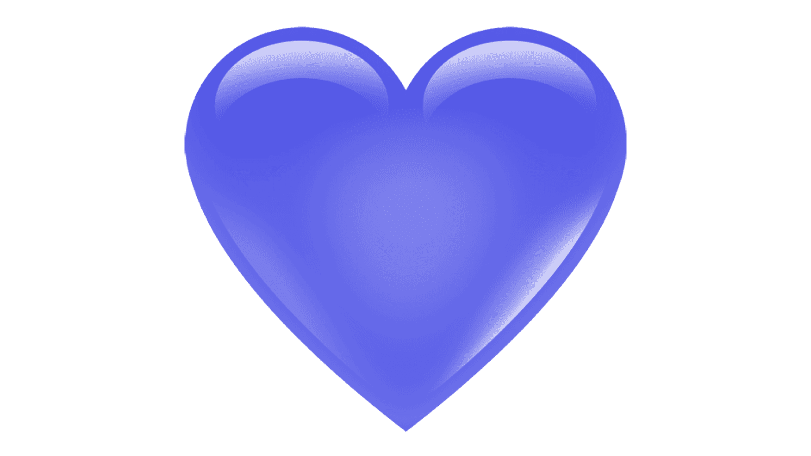 emoji de corazón azul