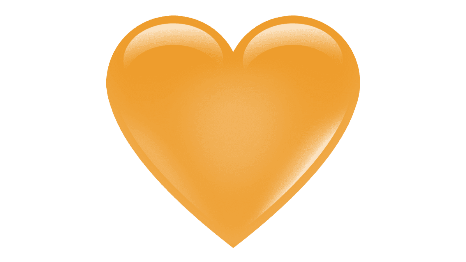 Emoji de corazón naranja