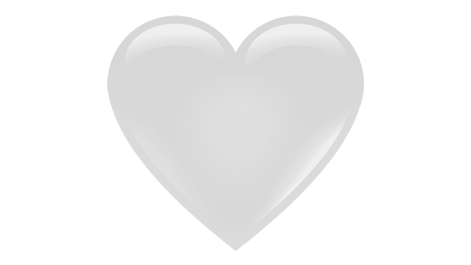 emoji de corazón blanco