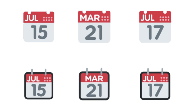 Significado de los emojis del calendario