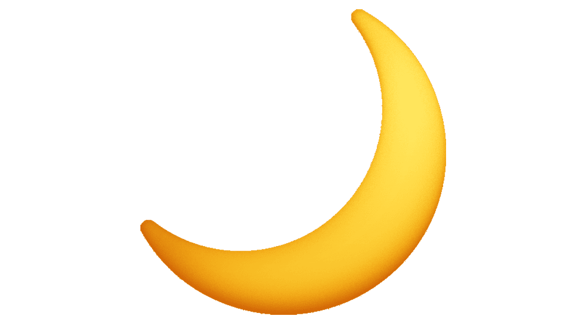 Emoji de luna creciente