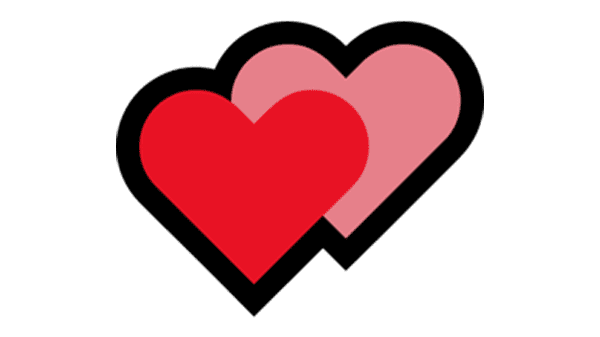 Emoji de corazón rojo PNG_001