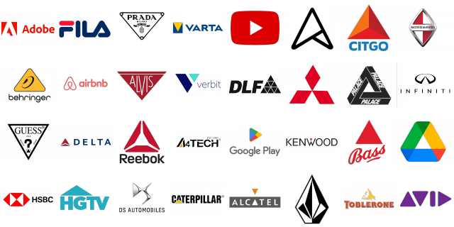 30+ Most Famous Logos With a Triangles