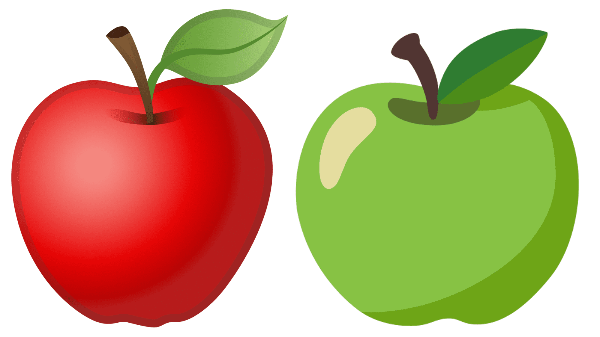 Green-and-Red-Apple-Emoji