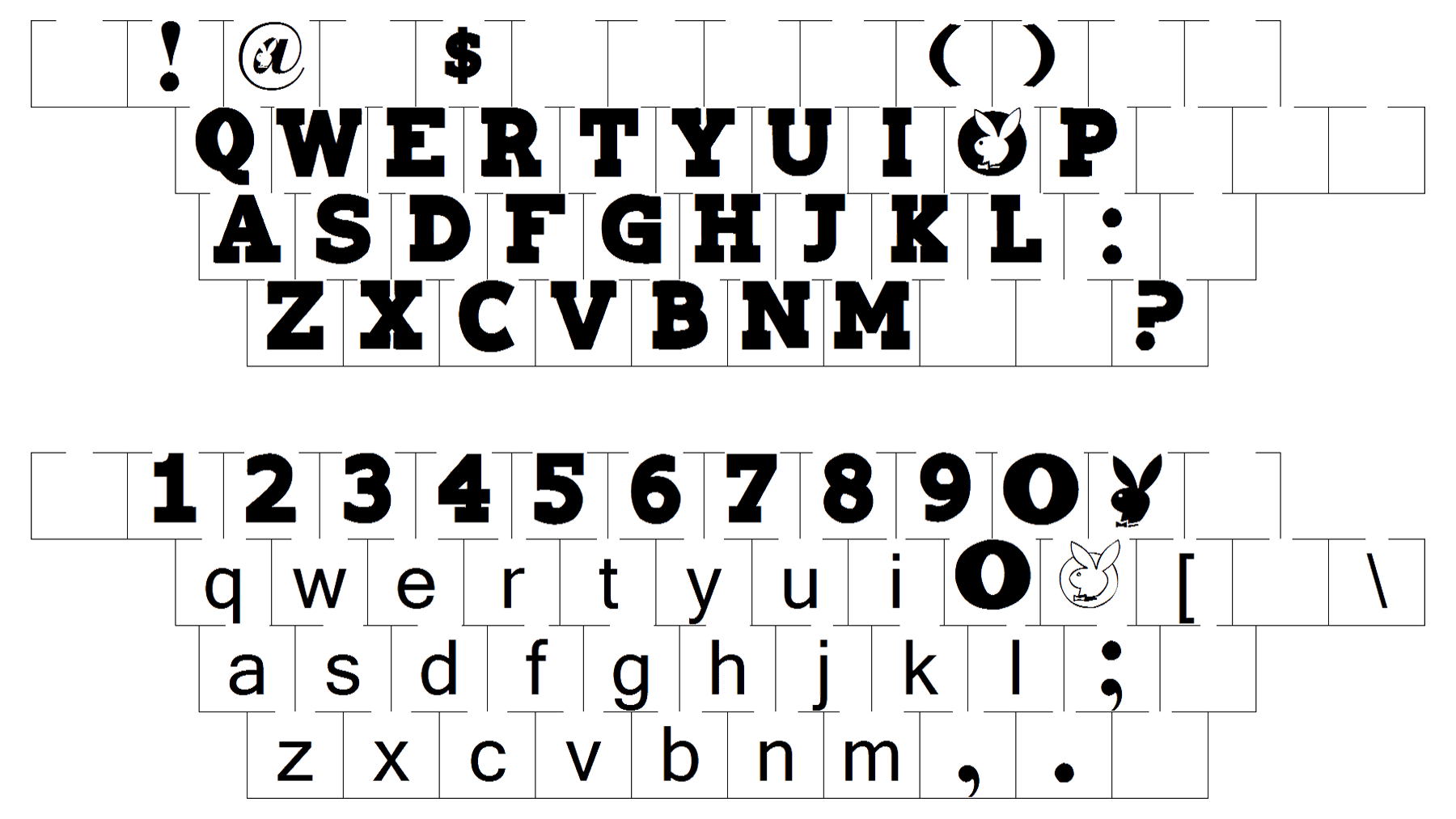 花花公子字體